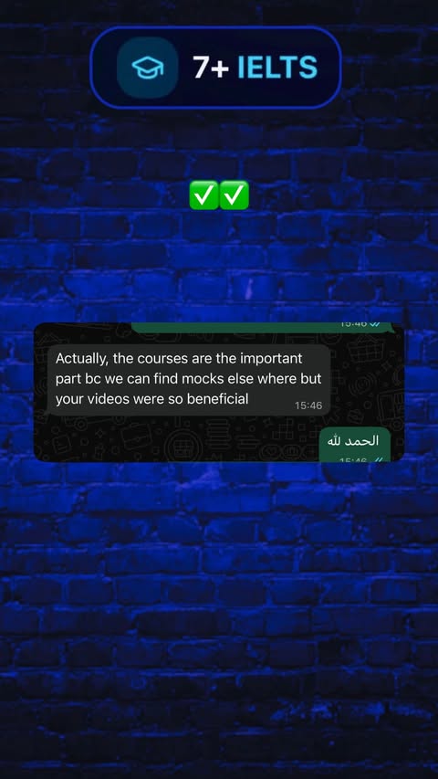 رسالة طالب رقم 6 على منصة 7+ IELTS